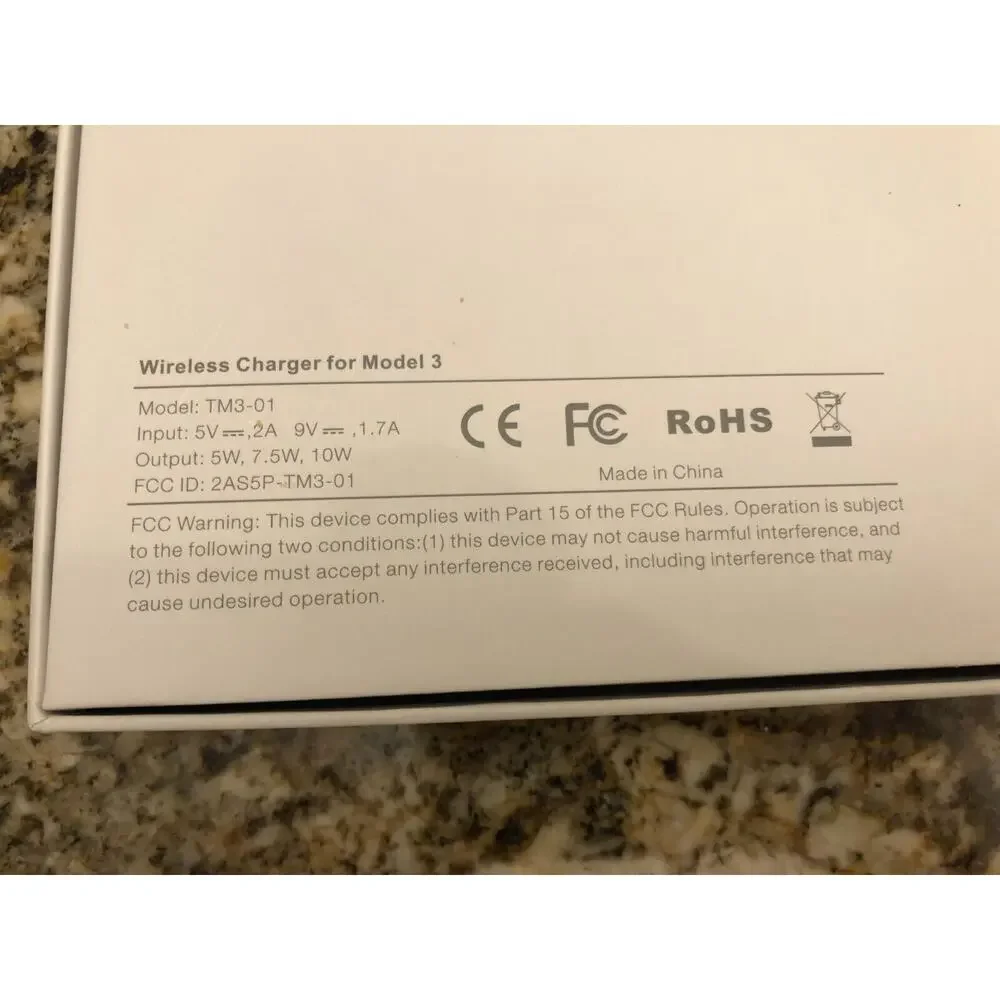 NYZ Wireless Charger for Model 3 Tesla Model: TM3-01 New NIB New